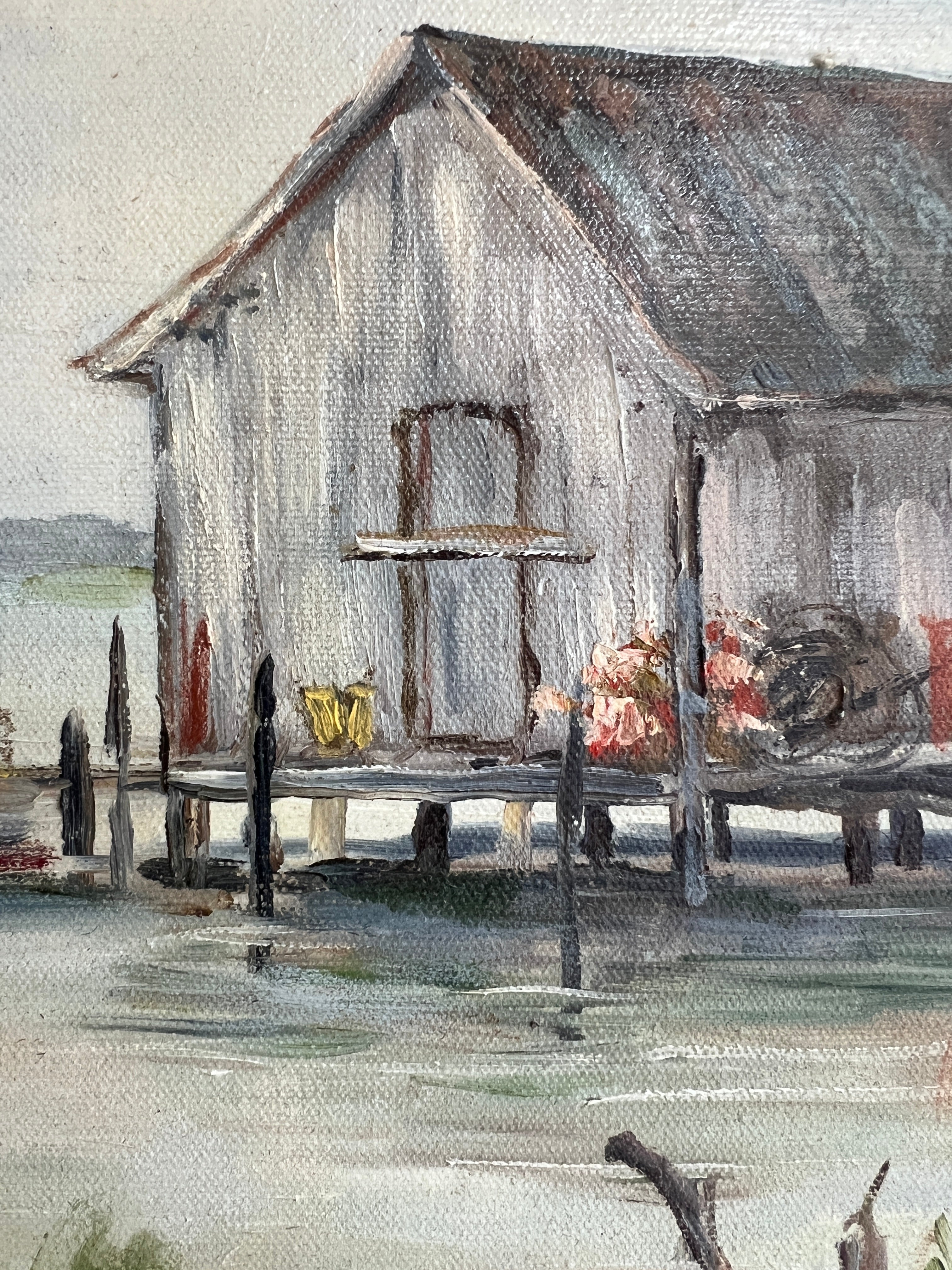 Shrimp Trawler Coastal Painting