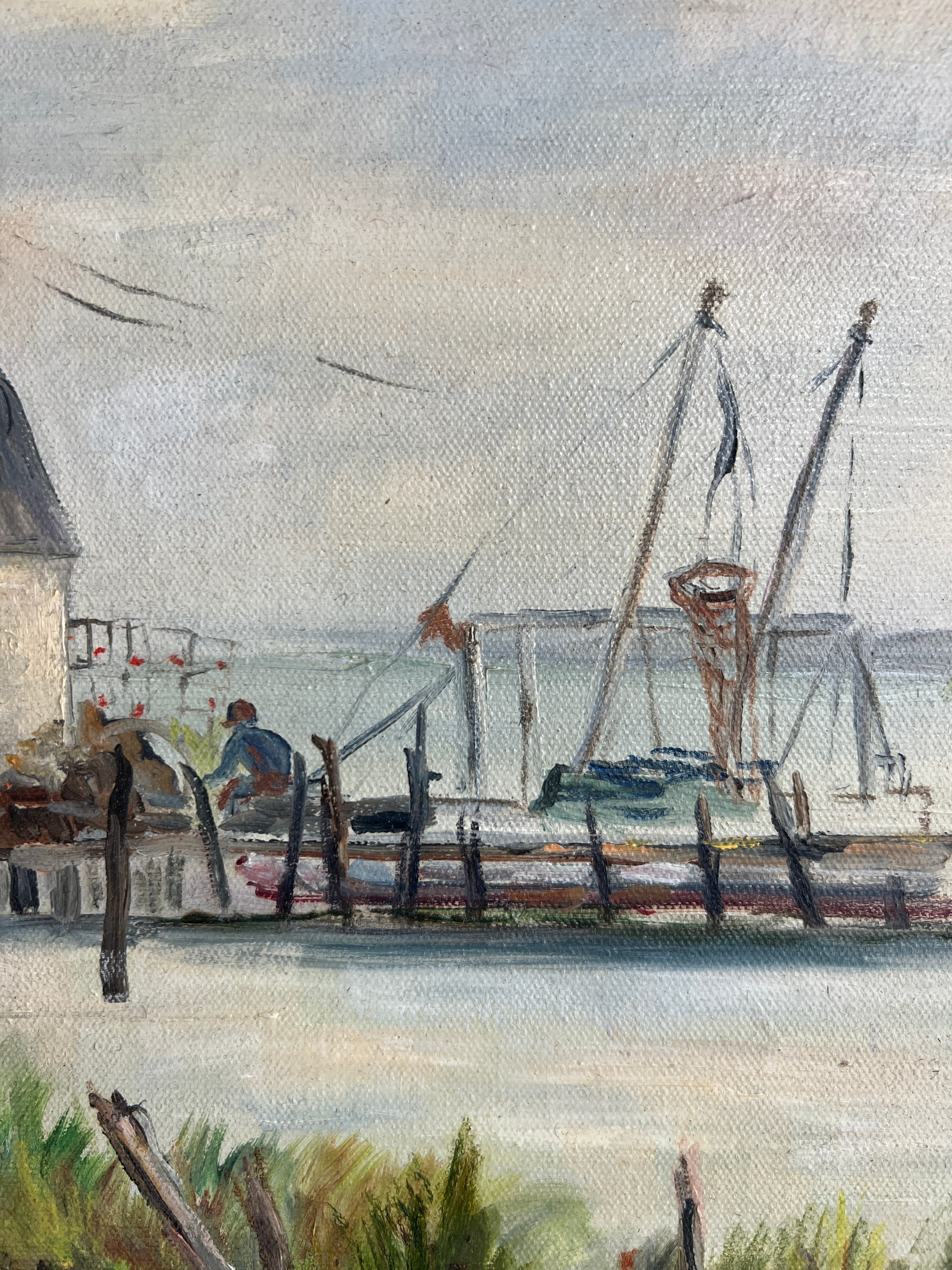 Shrimp Trawler Coastal Painting