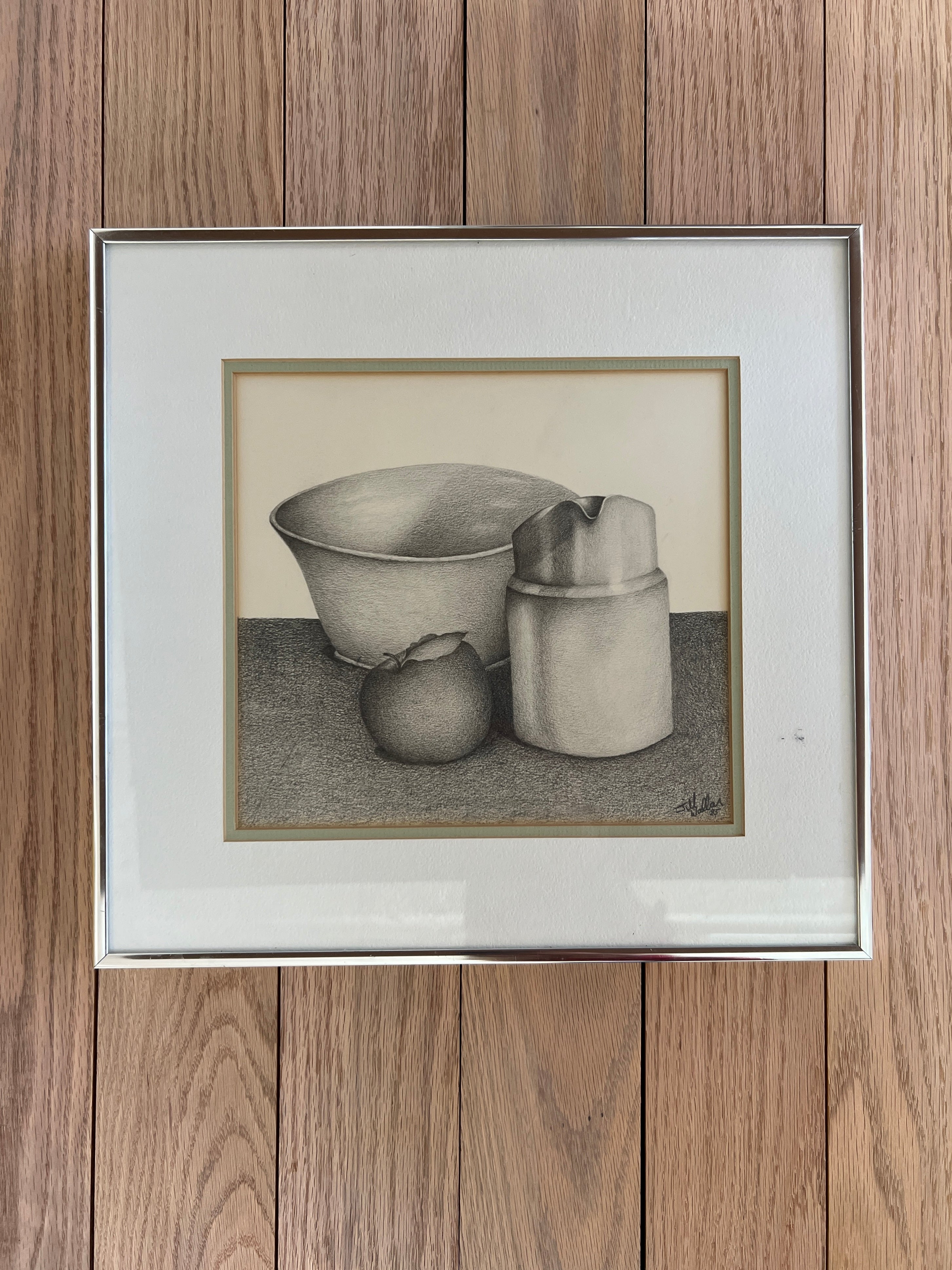 Vintage Graphite Still Life