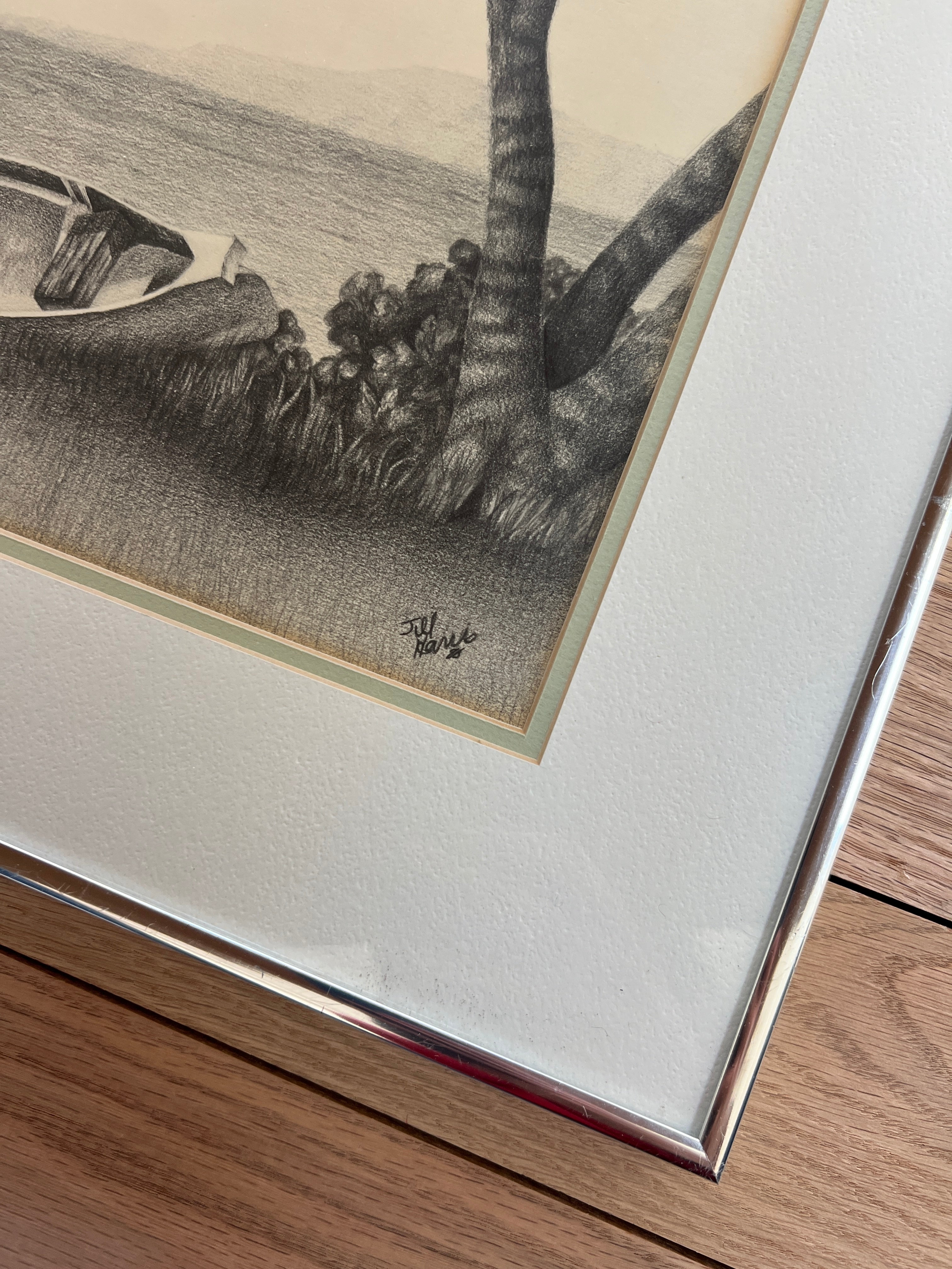 Vintage Graphite Landscape