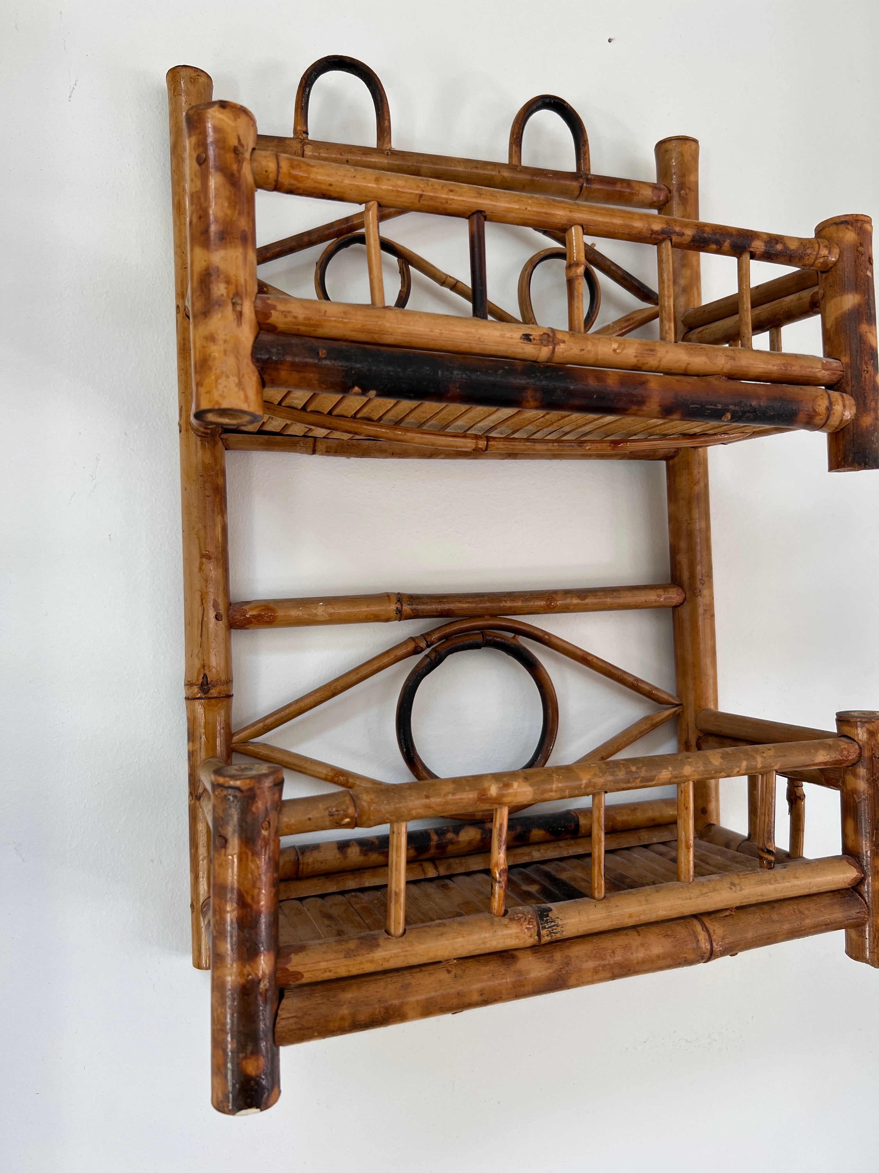 Rattan Wall or Table Shelf