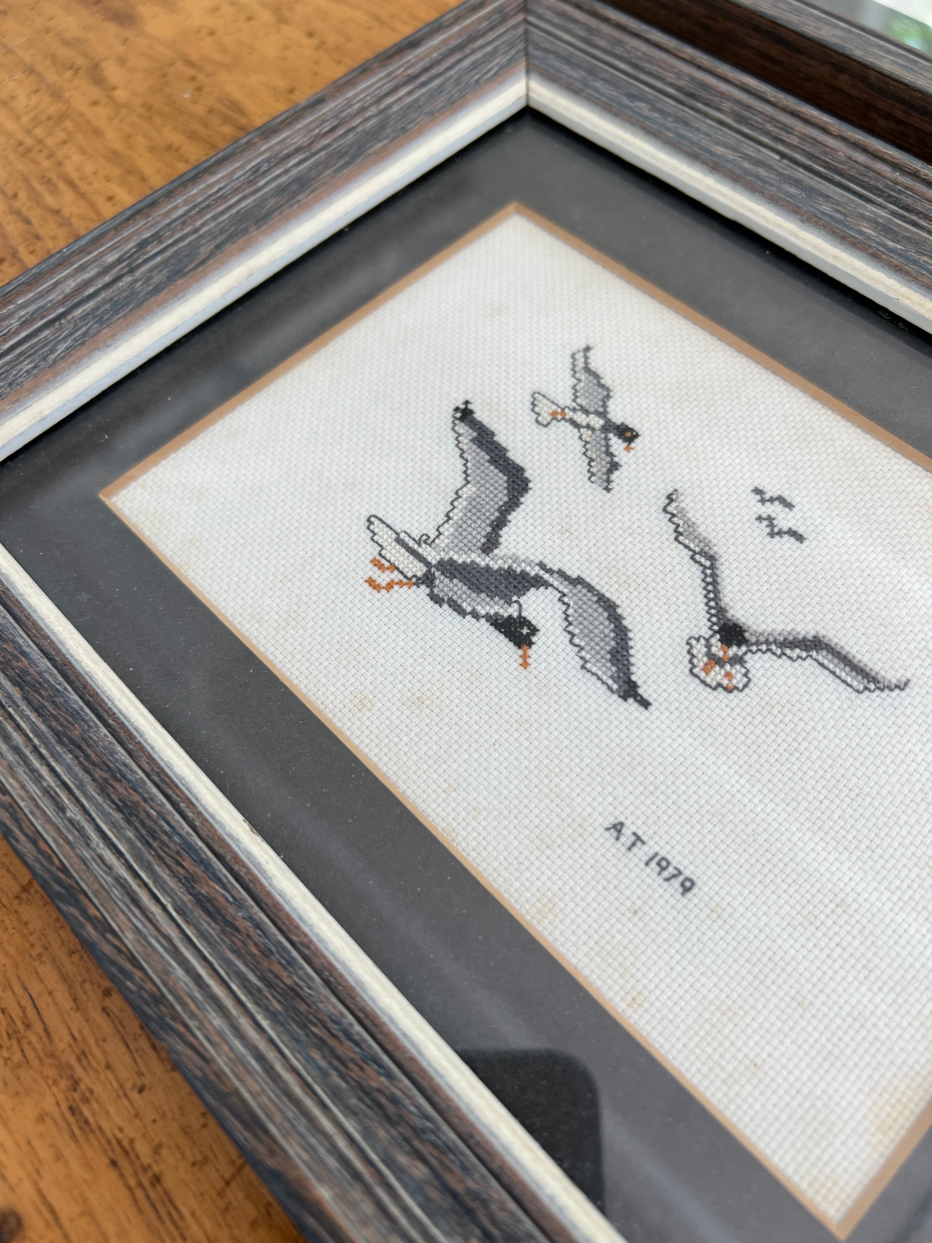 Cross stitch Sea Bird pair