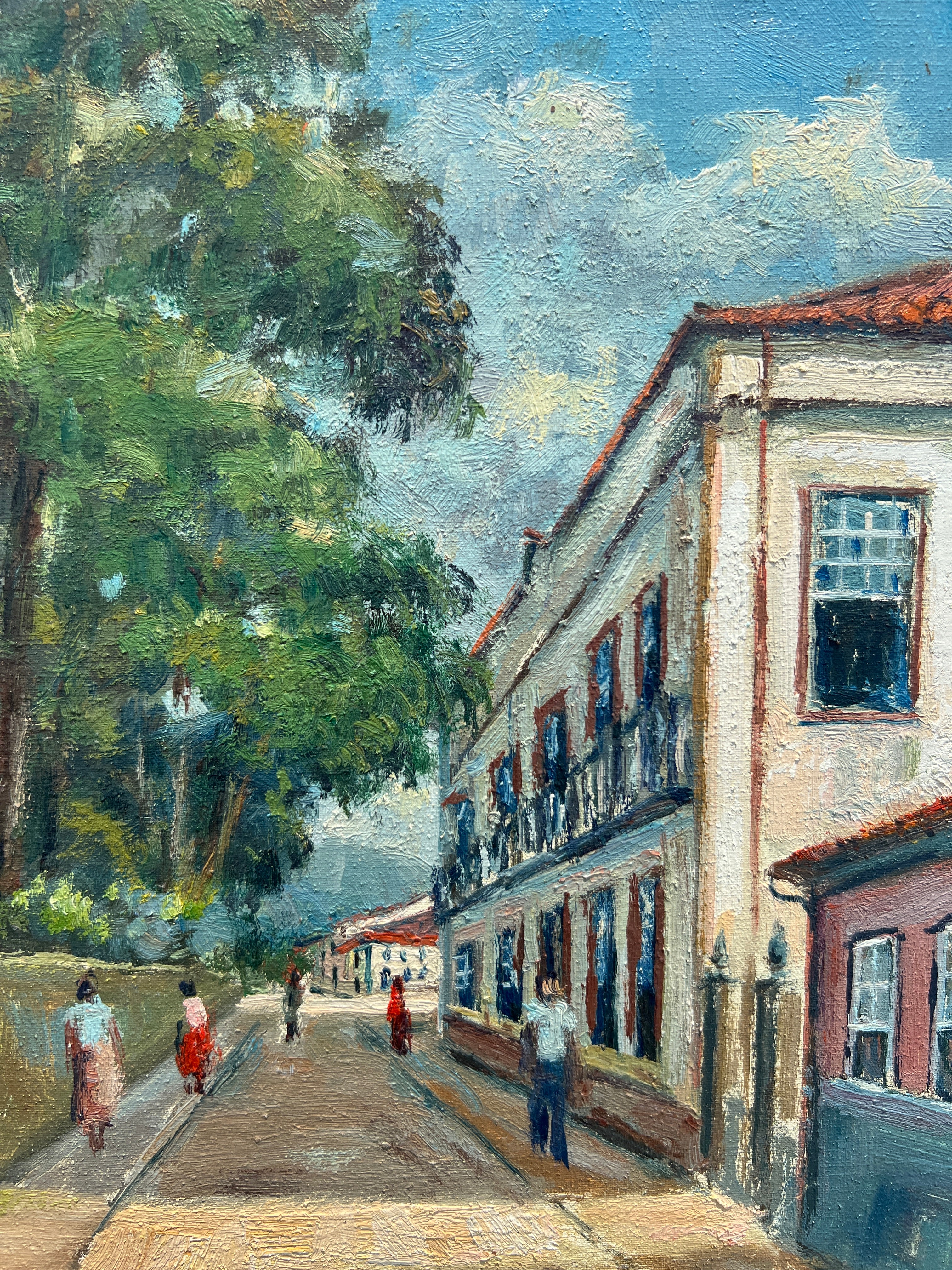 Old town painting