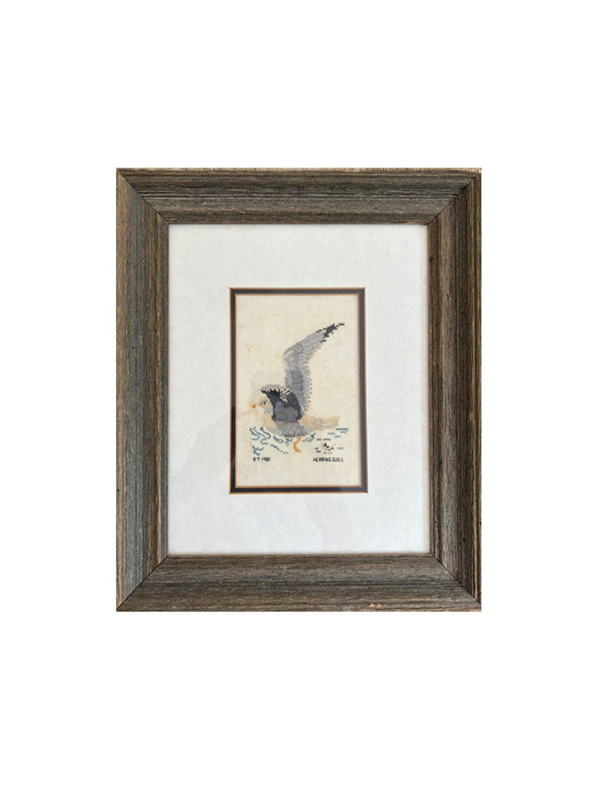 Cross stitch seagull